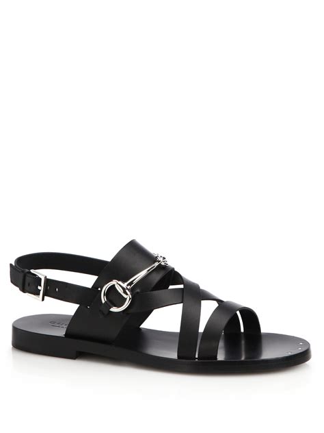 black gucci flat sandals|Gucci jolie flat sandals.